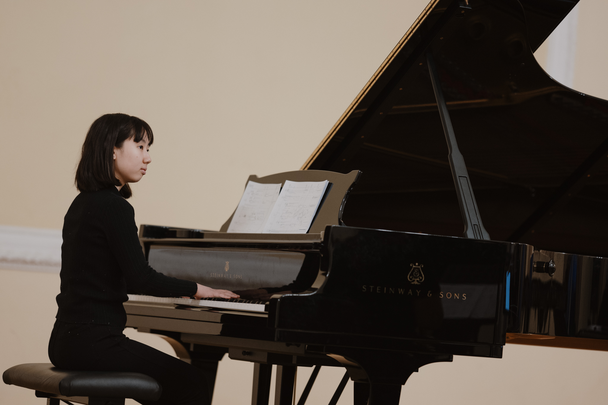 Sinfonietta performance, piano